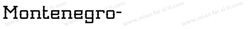 Montenegro字体转换