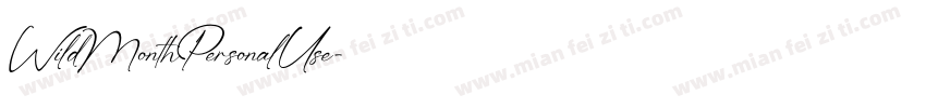 WildMonthPersonalUse字体转换