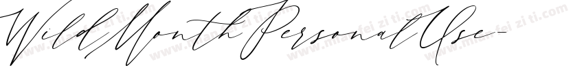 WildMonthPersonalUse字体转换