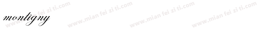 montigny字体转换
