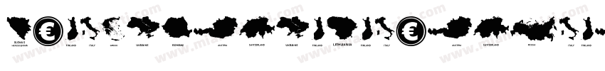 EuropeUndergroundWorn-5BRV字体转换