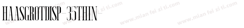 HaasGrotDisp-35Thin字体转换