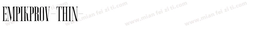 empikProV-Thin字体转换
