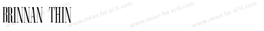 Brinnan-Thin字体转换