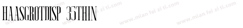 HaasGrotDisp-35Thin字体转换