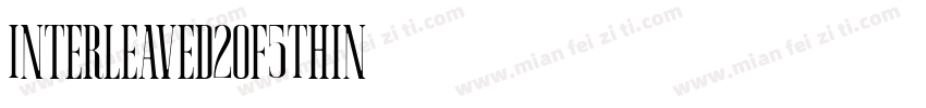 Interleaved2of5Thin字体转换