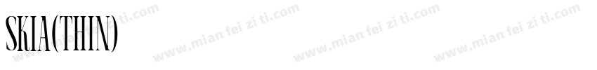 Skia(THIN)字体转换