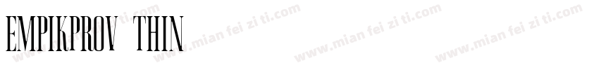 empikProV-Thin字体转换