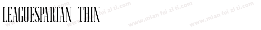 leaguespartan-Thin字体转换
