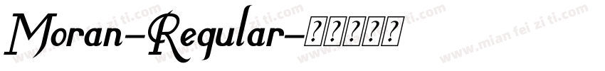 Moran-Regular字体转换