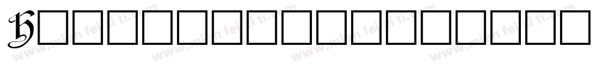 Horstromangothic字体转换