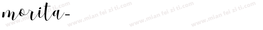morita字体转换