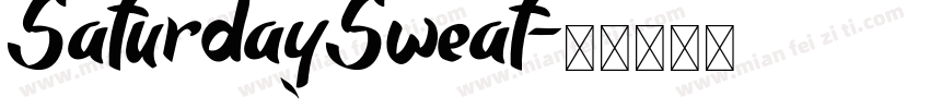 SaturdaySweat字体转换