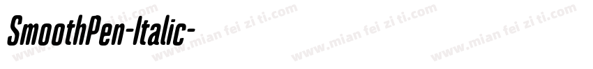 SmoothPen-Italic字体转换