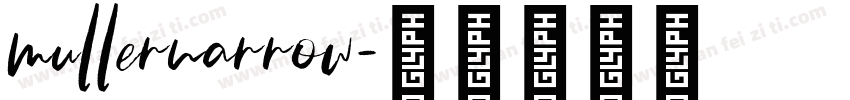 mullernarrow字体转换