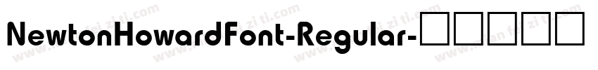 NewtonHowardFont-Regular字体转换
