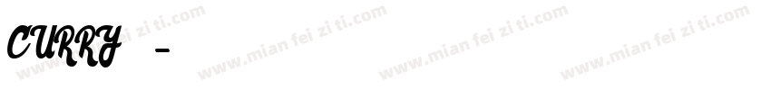 CURRY免费字字体转换