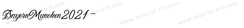 BayernMunchen2021字体转换