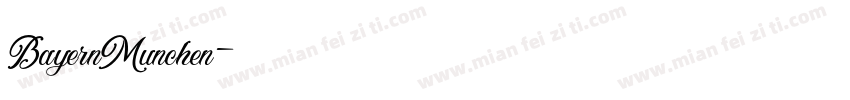 BayernMunchen字体转换