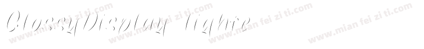GlossyDisplay-lighte字体转换