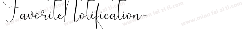 FavoriteNotification字体转换