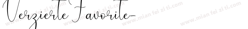 VerzierteFavorite字体转换