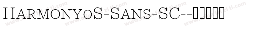Harmony0S-Sans-SC-字体转换