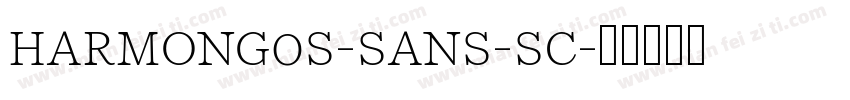 harmong0s-sans-sc字体转换