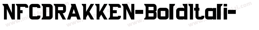 NFCDRAKKEN-BoldItali字体转换
