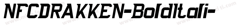 NFCDRAKKEN-BoldItali字体转换