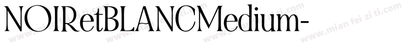 NOIRetBLANCMedium字体转换