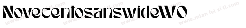 NovecentosanswideW0字体转换