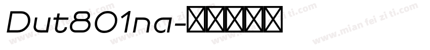 Dut801na字体转换