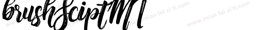 brushSciptMT字体转换