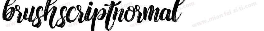 brushscriptnormal字体转换