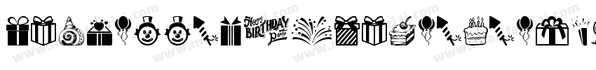 DhfHappyBirthdayRyan-xO08字体转换