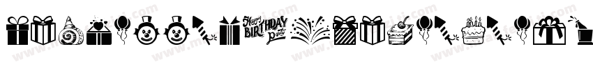 DhfHappyBirthdayRyanItalic-pjmR字体转换