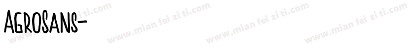 AgroSans字体转换