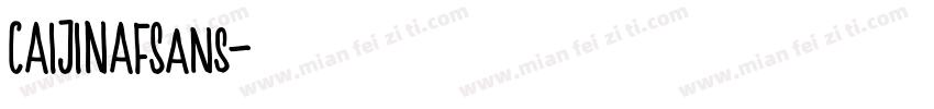 CAIJINAFSans字体转换
