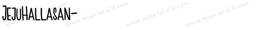 JejuHallasan字体转换
