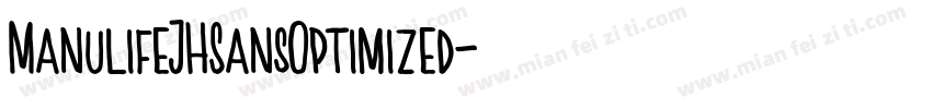 ManulifeJHSansOptimized字体转换