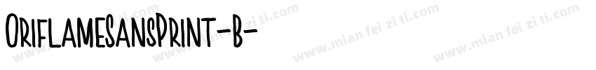 OriflameSansPrint-B字体转换