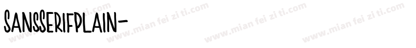 SansSerifplain字体转换