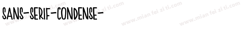 sans-serif-condense字体转换