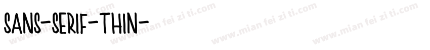 sans-serif-thin字体转换