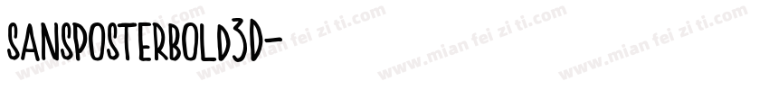 sansposterbold3D字体转换