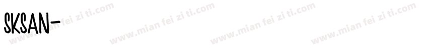 sksan字体转换
