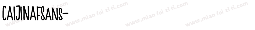 CAIJINAFSans字体转换