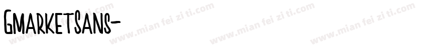 GmarketSans字体转换