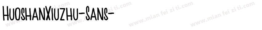 HuoshanXiuzhu-Sans字体转换